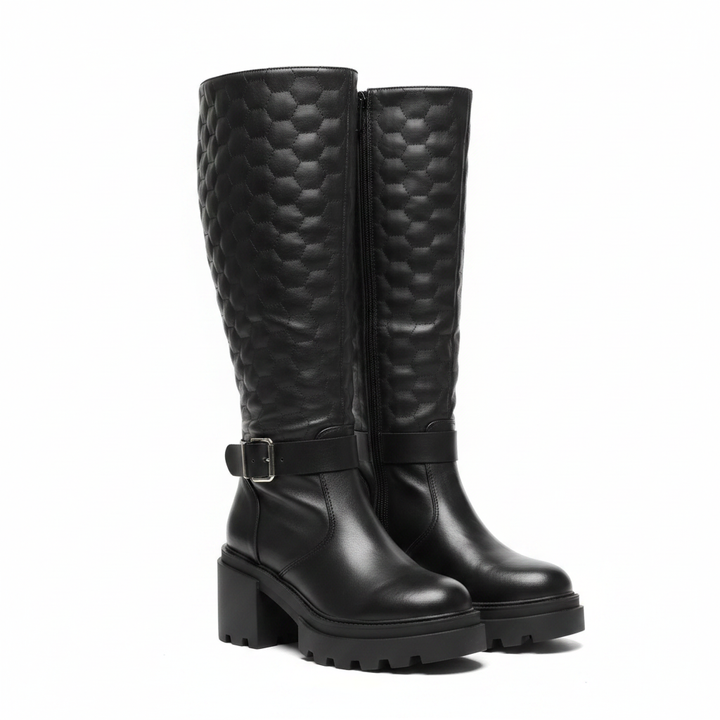 Solene Boots in Black Honeycomb — studio_a