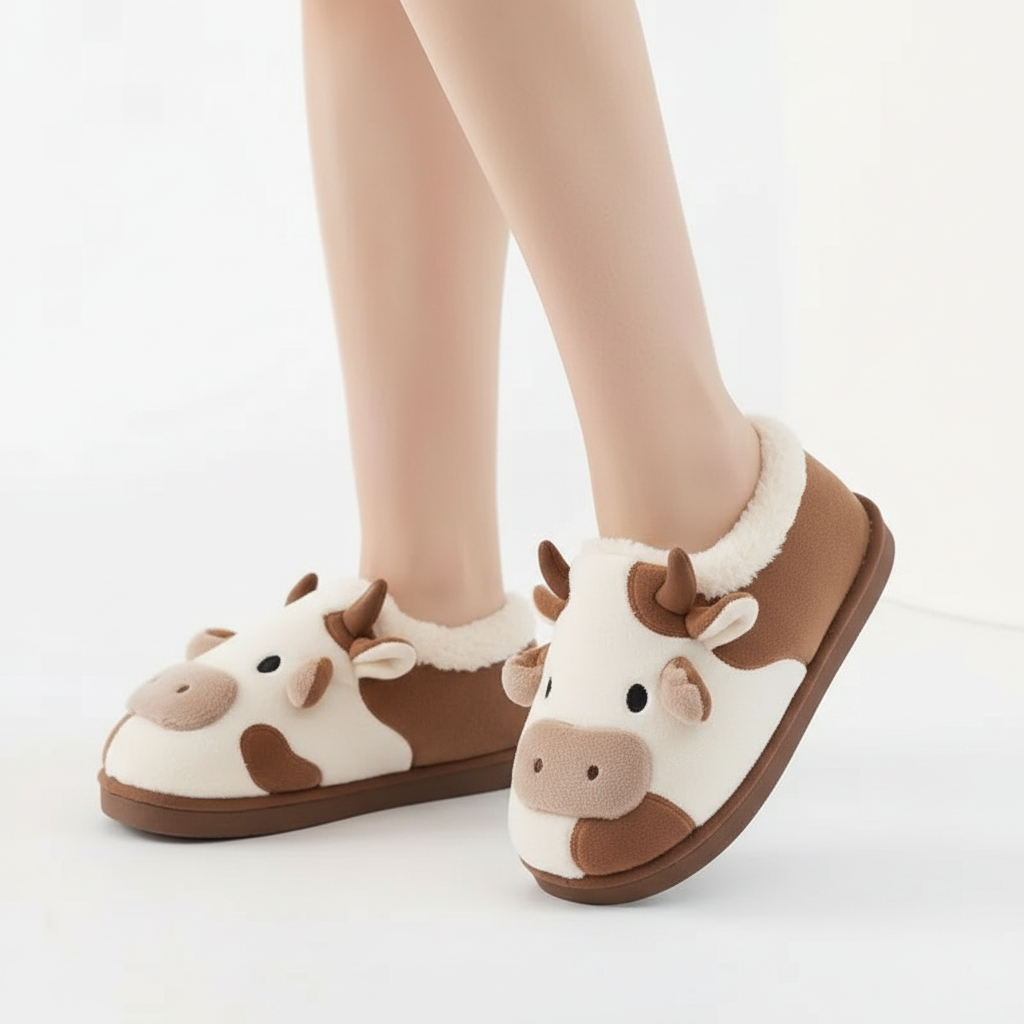 Etincelle slippers in Brown — onfoot_b