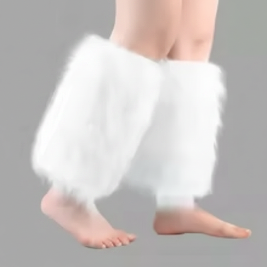 Adele boot covers / leg warmers in Snowfall — onfoot_b