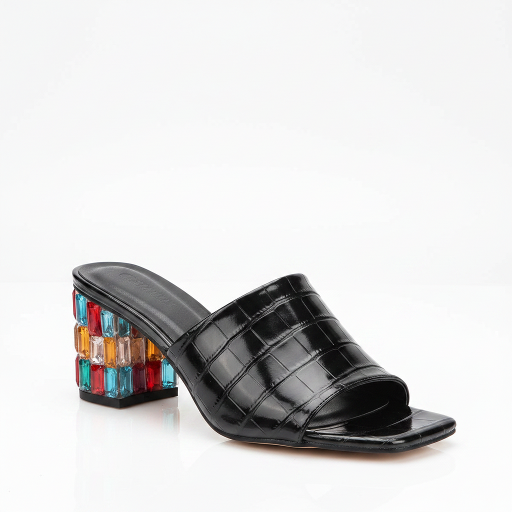Estelle heeled sandals in Black — studio_a