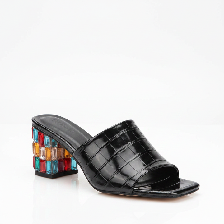Estelle heeled sandals in Black — studio_a