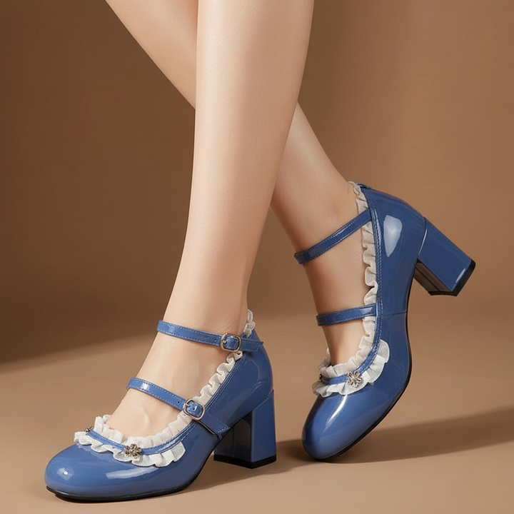 Vivienne pump in Sapphire — onfoot_a