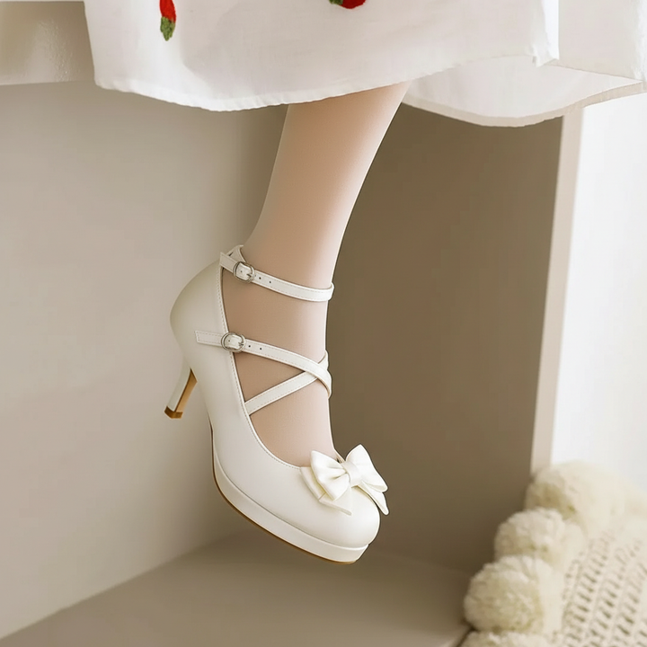 Mirage heels in Ivory — onfoot_b