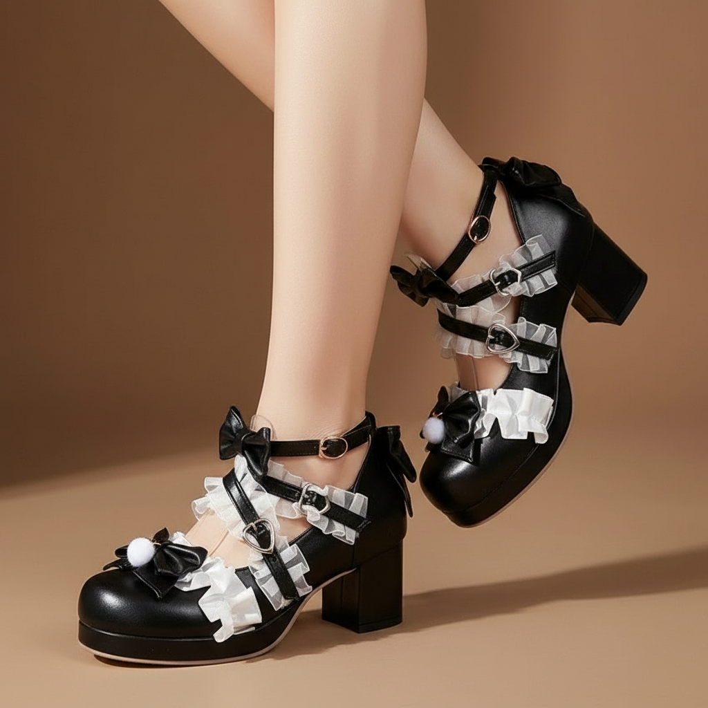 Mirage heels in Black — onfoot_a