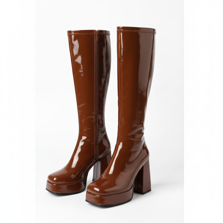 Romane knee high boots in Brown — studio_a