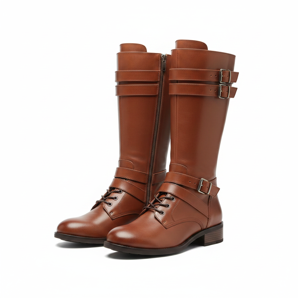 Serpentine boots in Russet — studio_a