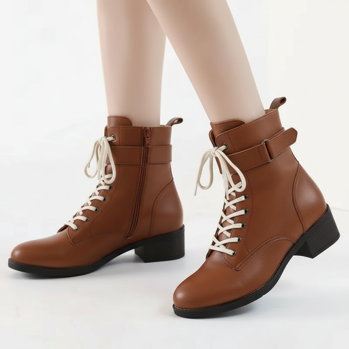 Serpentine boots in Russet — onfoot_b