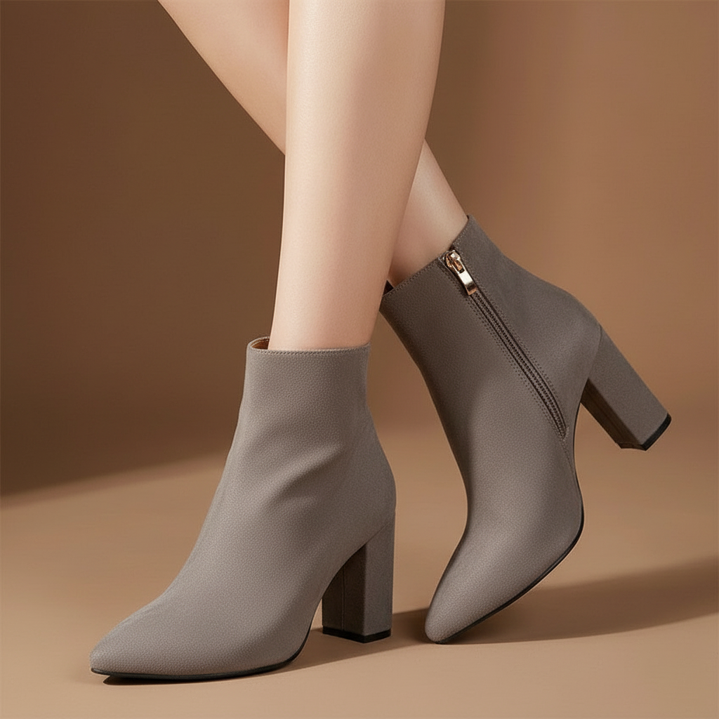 Emeraude boots in Gray — onfoot_a