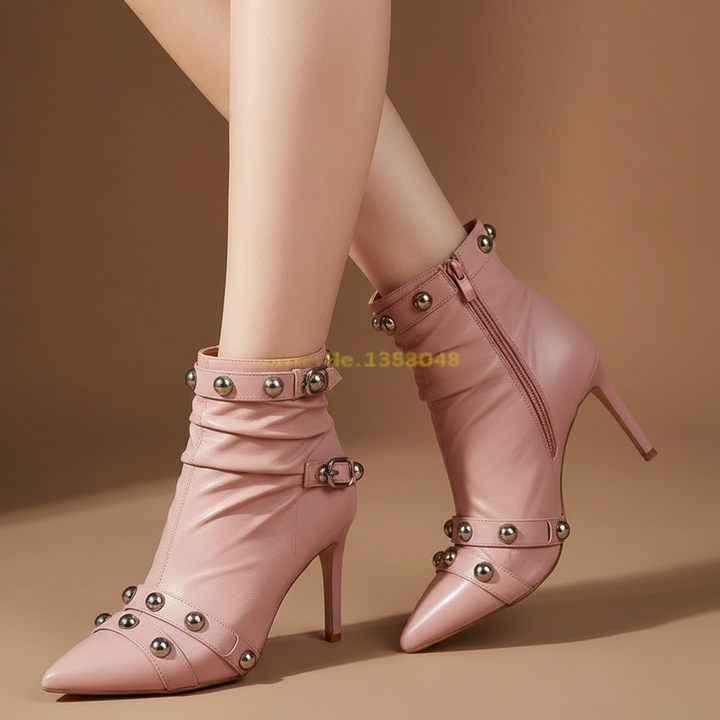 Etoile ankle boots in Blush — onfoot_a