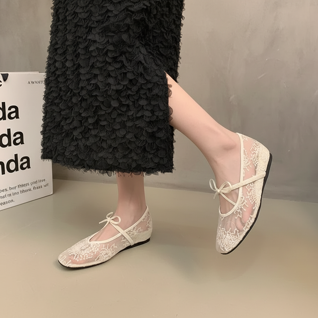 Anais Flats in Blush — onfoot_a
