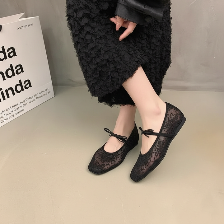 Anais Flats in Onyx — onfoot_a