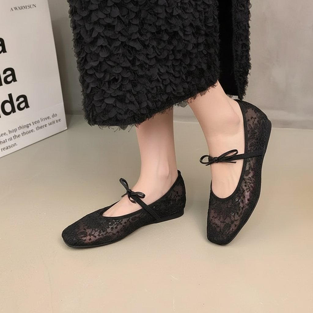 Anais Flats in Onyx — onfoot_b