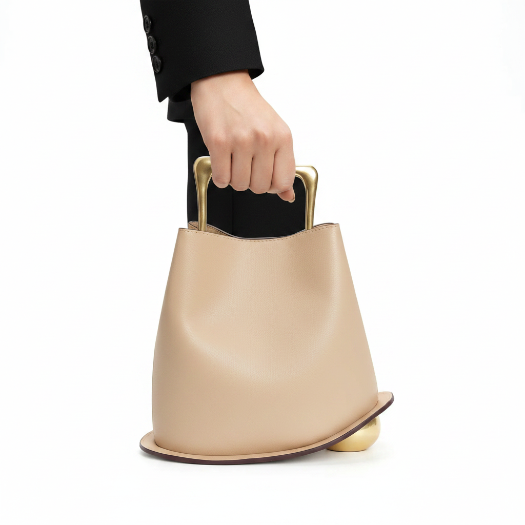Beige held