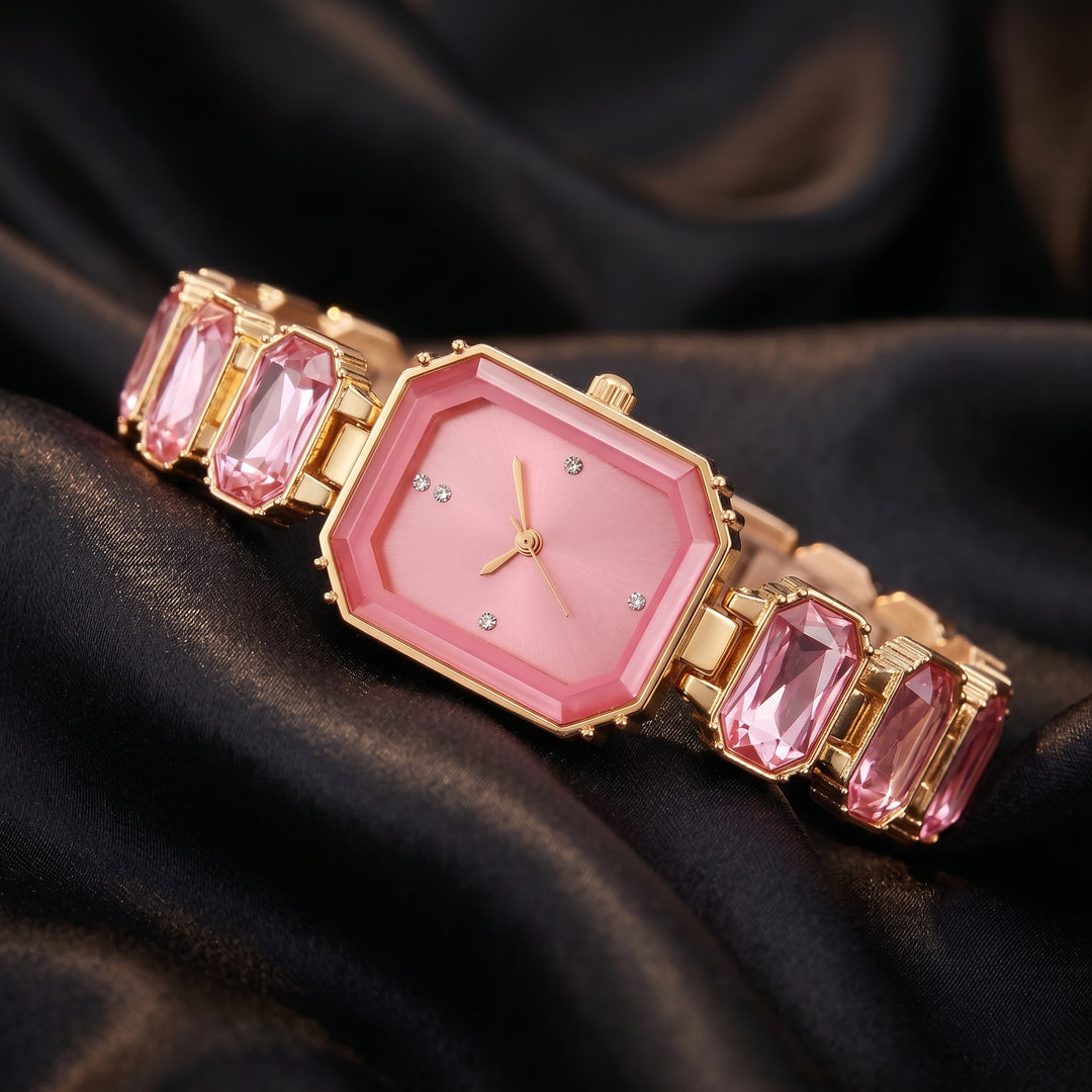 Lumière Watch — Rosé Quartz, studio