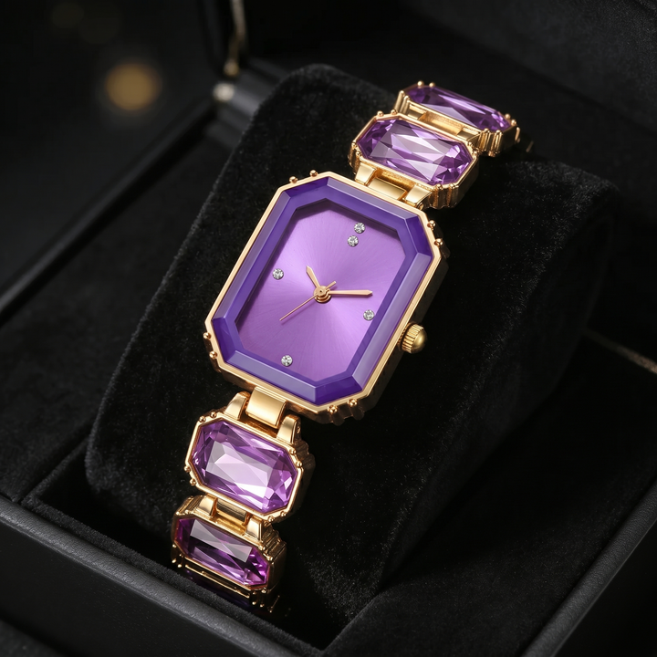 Lumière Watch — Violet Améthyste, in box